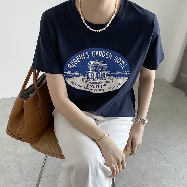 [쇼핑몰 이름]가든 프린팅 티셔츠(3C)