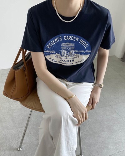 [쇼핑몰 이름]가든 프린팅 티셔츠(3C)